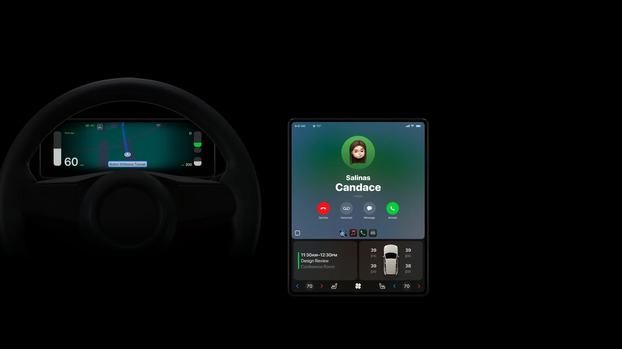 applein kokten guncellenen carplayi desteklenen otomobillerdeki her ekrana guc verecek 1 uC2Pgwty