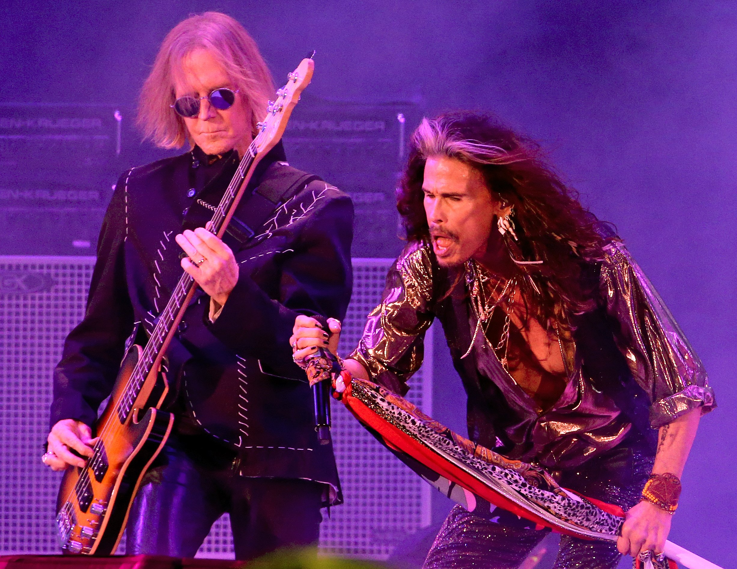 BOSTON, MA – September 8: Tom Hamilton and Steven Tyler...