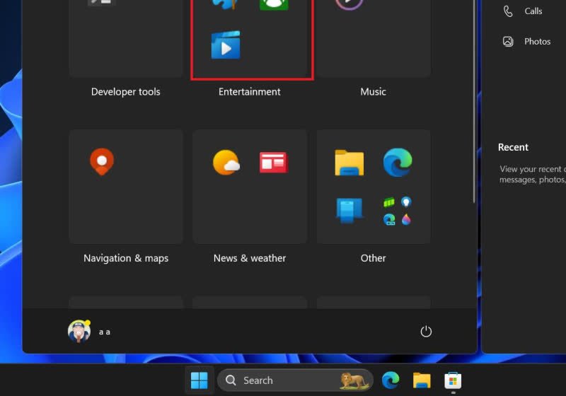 Windows 11 Başlat menüsü uygulama kategorileri iOS tarzında şekilleniyor 1 windows 11 baslat menusu uygulama kategorileri ios tarzinda sekilleniyor 5Rw2ry9O